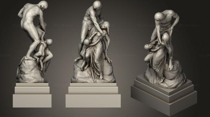 Статуи античные и исторические (Статуя 18, STKA_1501) 3D модель для ЧПУ станка